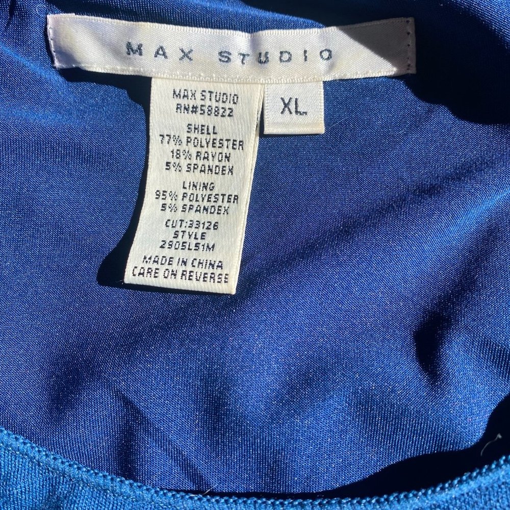 Max Studio Deep Blue Bandage Dress